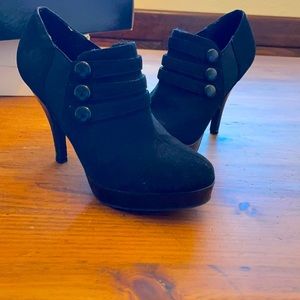 Never wear anymore. Gently used. Slip on heels.